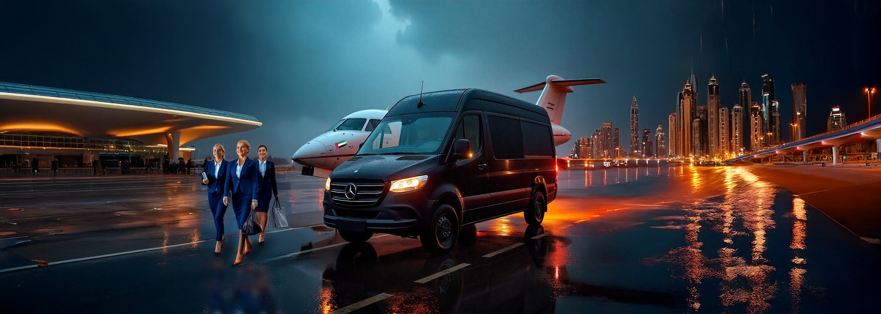 Royal Sprinters and V-Class - The Best Airport Chauffeur Vans in Dubai