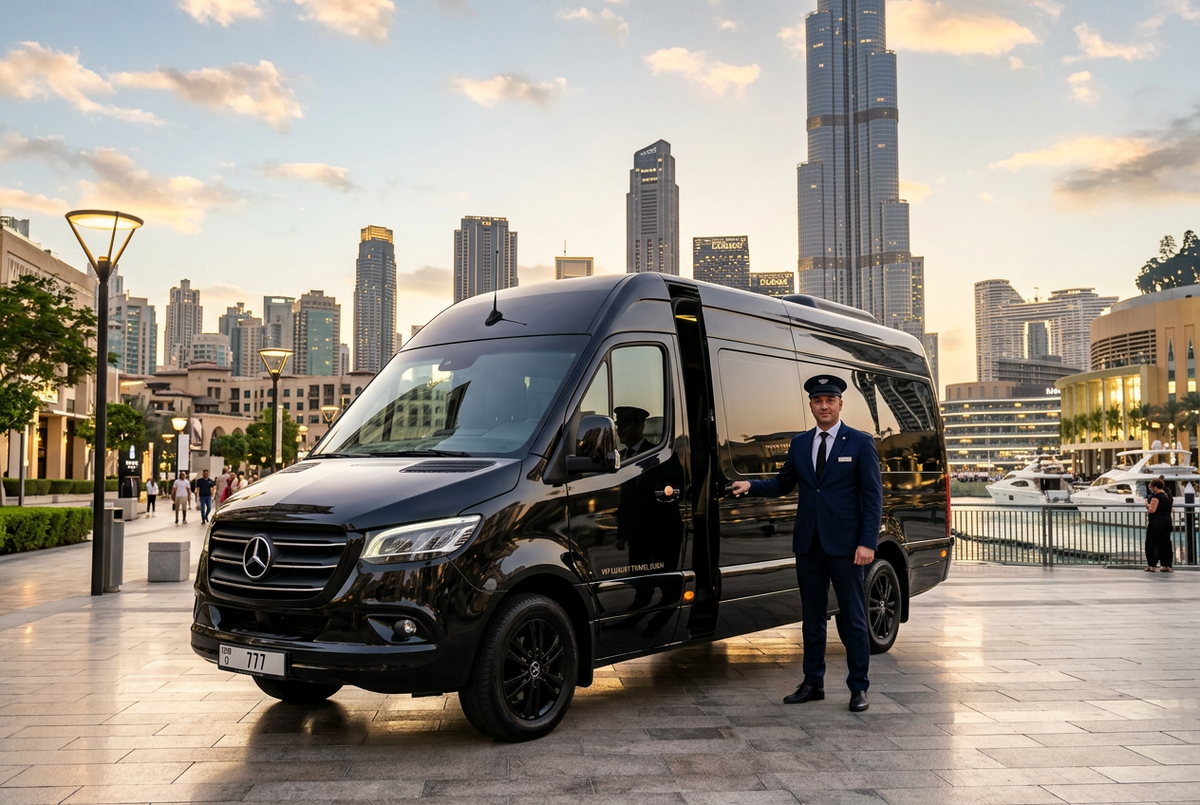 Mercedes Sprinter Van Rental with Driver in Dubai
