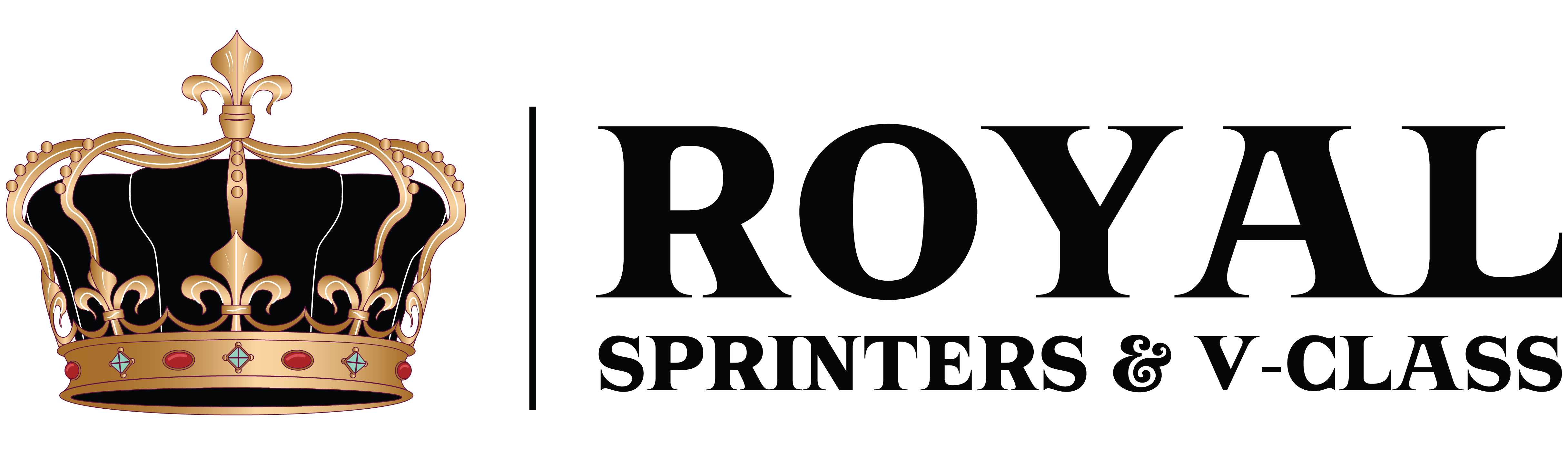 This is Royal Sprinters and V-Class Logo For Luxury Van Rental in Dubai