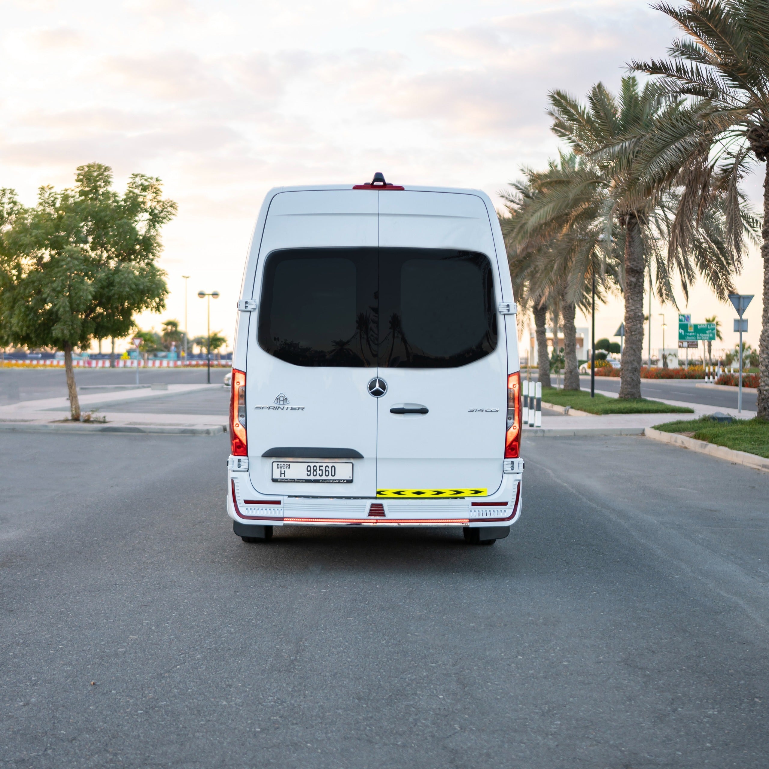 Book Maybach Mercedes Sprinter 14-seater for luxury transportation services in Dubai