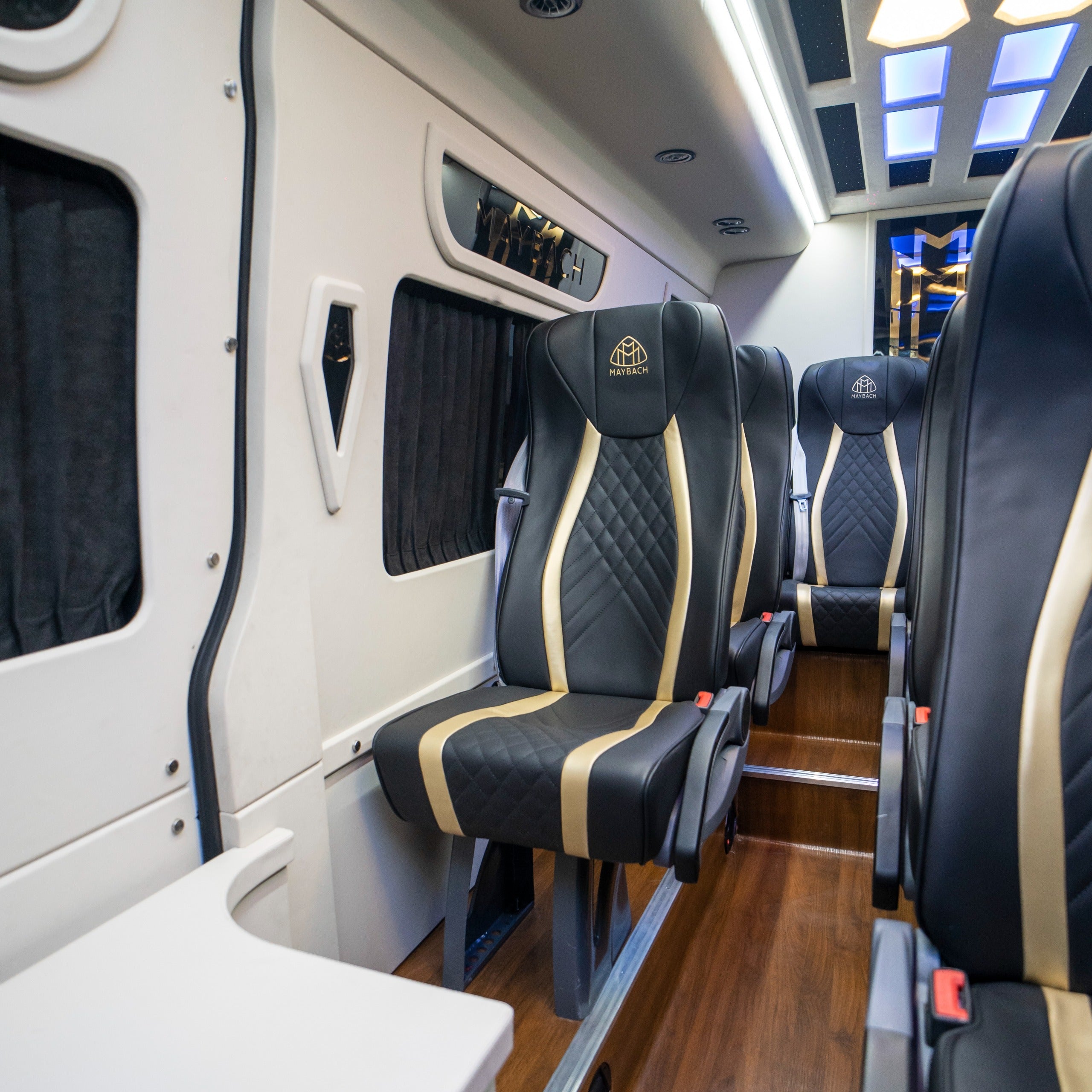 Maybach Mercedes Sprinter 14-seater for luxury travel and city tours in Dubai