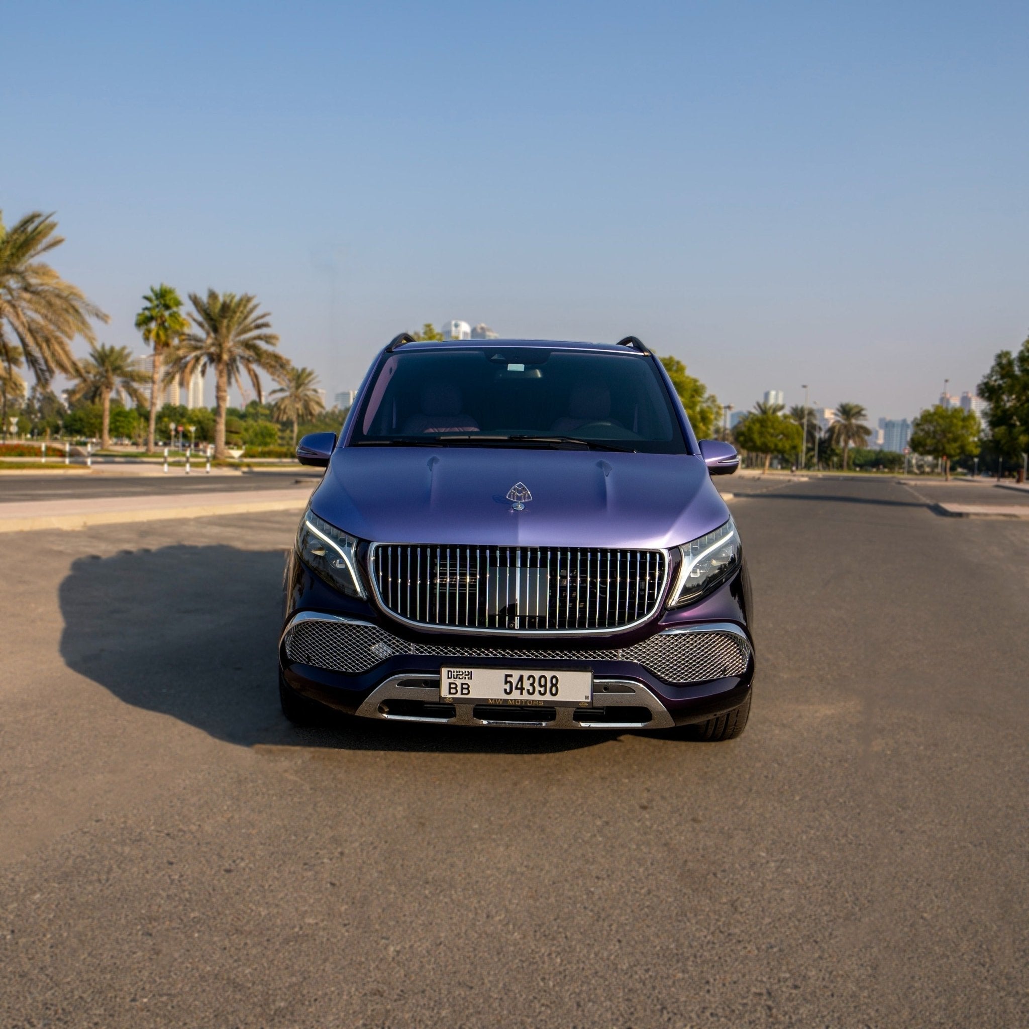 Book Maybach V-Class Lavender With Driver in Dubai