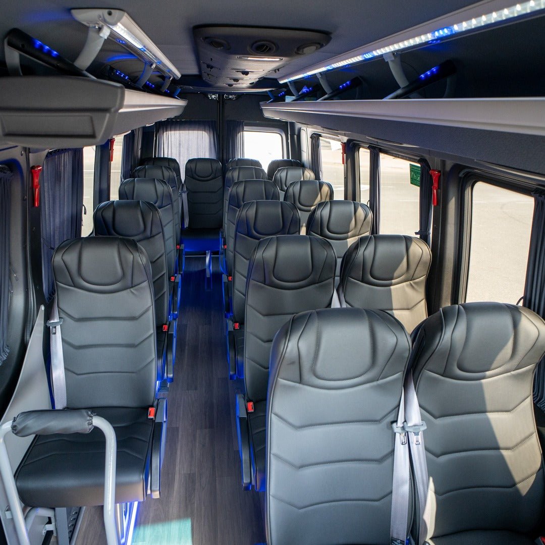 Hire Opulent Sprinter 19 Seater With Professional Chauffeur Service in Dubai