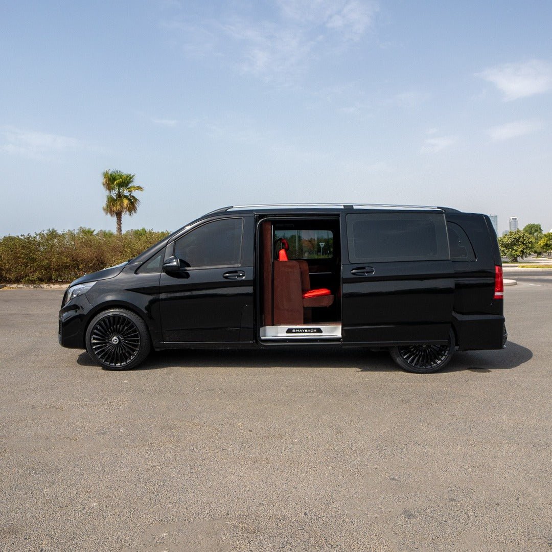 Premium Interior of Mercedes Maybach Exclusive V-Class for Chauffeur Service in Dubai