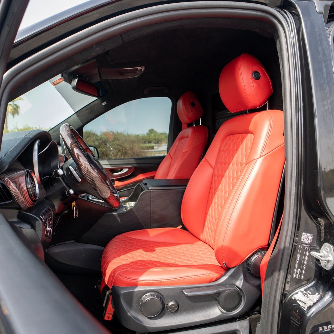 Premium Interior of Mercedes Maybach Exclusive V-Class for Chauffeur Service in Dubai