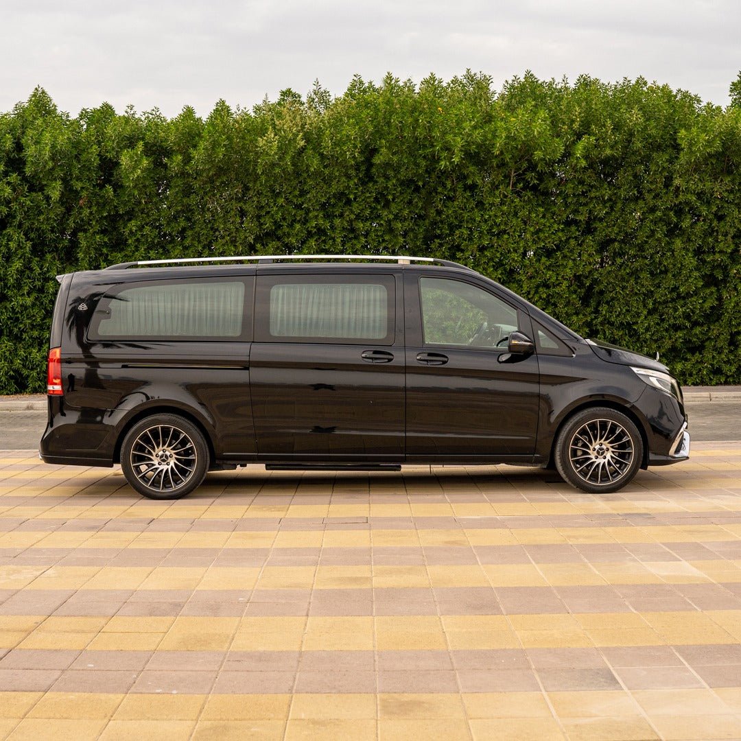 Comfortable and Elegant Seating in Mercedes Maybach Falcon V-Class for Chauffeur Service in Dubai