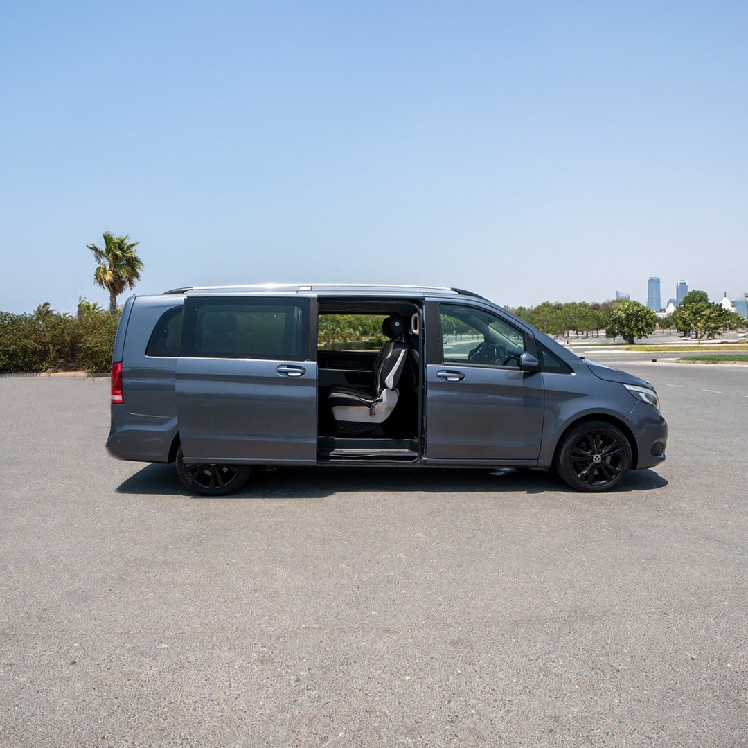 Book Mercedes Vito Gray V-Class Van with Chauffeur for Dubai City Tours